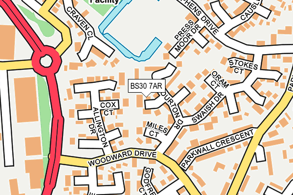 BS30 7AR map - OS OpenMap – Local (Ordnance Survey)