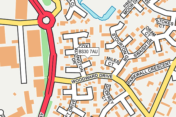 BS30 7AU map - OS OpenMap – Local (Ordnance Survey)