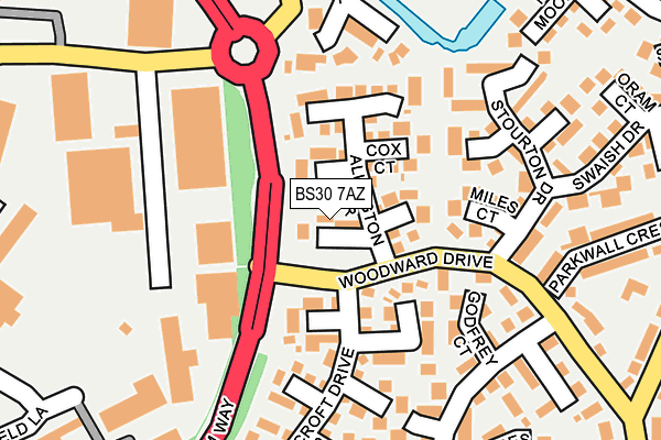 BS30 7AZ map - OS OpenMap – Local (Ordnance Survey)