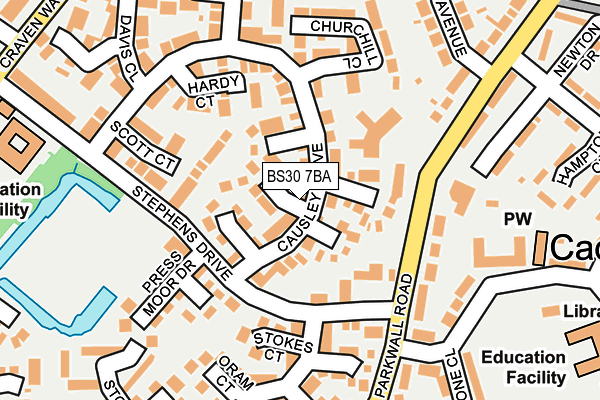 BS30 7BA map - OS OpenMap – Local (Ordnance Survey)