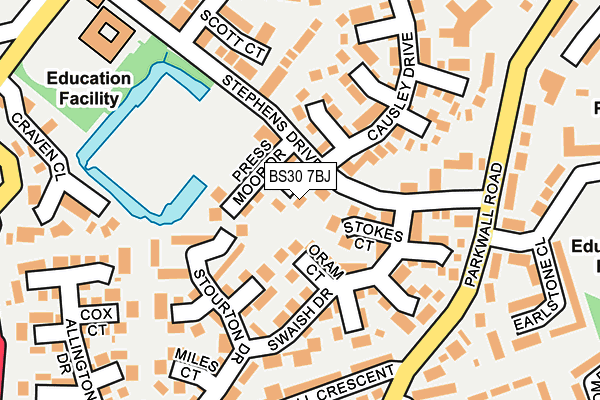 BS30 7BJ map - OS OpenMap – Local (Ordnance Survey)