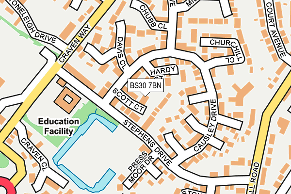 BS30 7BN map - OS OpenMap – Local (Ordnance Survey)
