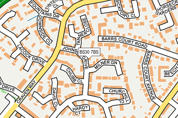 BS30 7BS map - OS OpenMap – Local (Ordnance Survey)