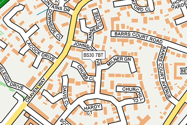 BS30 7BT map - OS OpenMap – Local (Ordnance Survey)