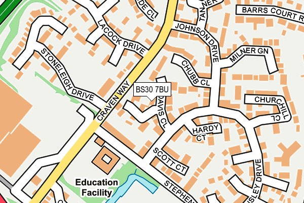 BS30 7BU map - OS OpenMap – Local (Ordnance Survey)