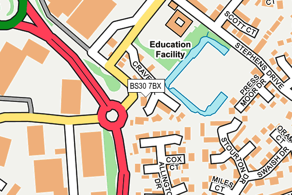 BS30 7BX map - OS OpenMap – Local (Ordnance Survey)