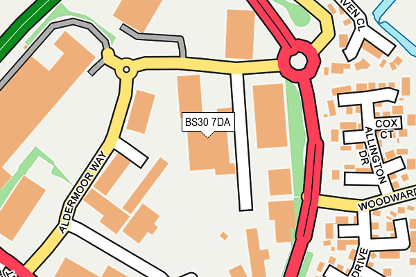 BS30 7DA map - OS OpenMap – Local (Ordnance Survey)