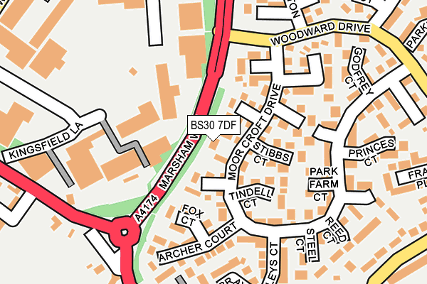 BS30 7DF map - OS OpenMap – Local (Ordnance Survey)