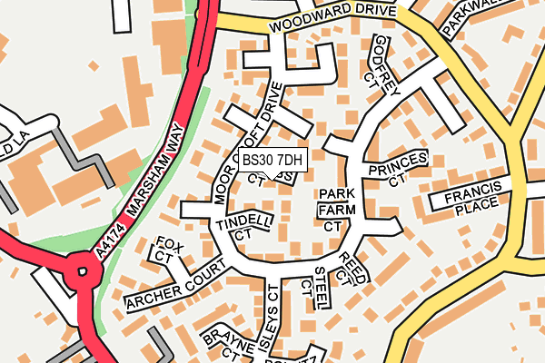 BS30 7DH map - OS OpenMap – Local (Ordnance Survey)