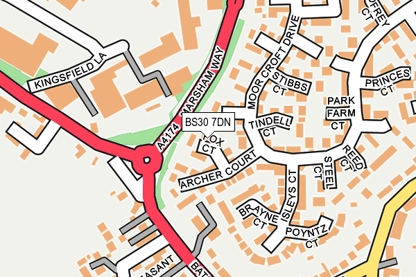 BS30 7DN map - OS OpenMap – Local (Ordnance Survey)
