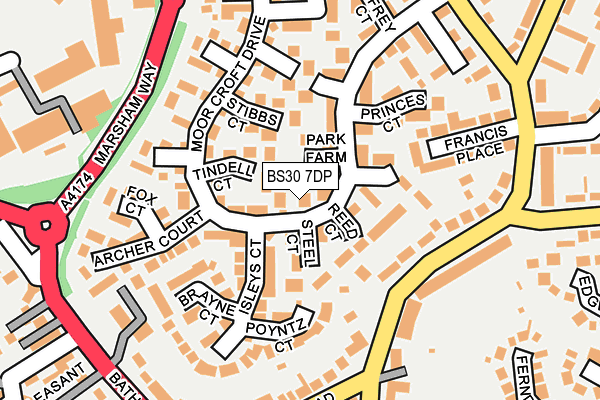 BS30 7DP map - OS OpenMap – Local (Ordnance Survey)