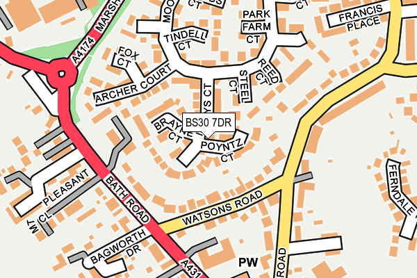 BS30 7DR map - OS OpenMap – Local (Ordnance Survey)