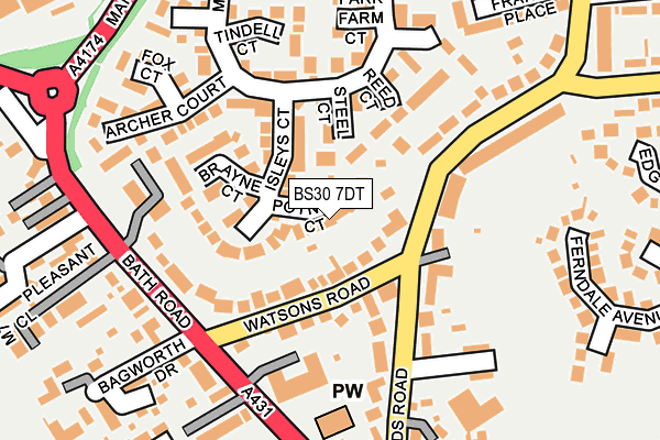 BS30 7DT map - OS OpenMap – Local (Ordnance Survey)