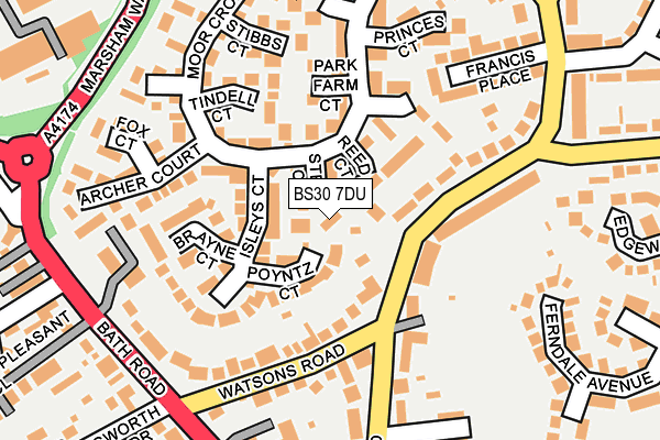 BS30 7DU map - OS OpenMap – Local (Ordnance Survey)