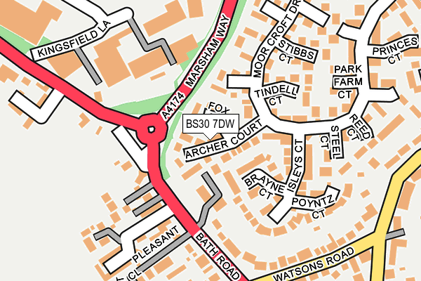BS30 7DW map - OS OpenMap – Local (Ordnance Survey)