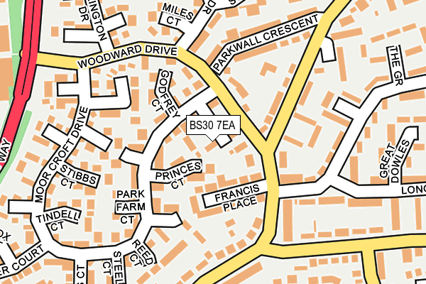BS30 7EA map - OS OpenMap – Local (Ordnance Survey)