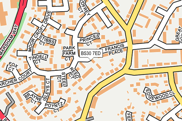 BS30 7ED map - OS OpenMap – Local (Ordnance Survey)