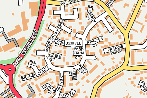 BS30 7EE map - OS OpenMap – Local (Ordnance Survey)