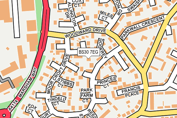 BS30 7EG map - OS OpenMap – Local (Ordnance Survey)