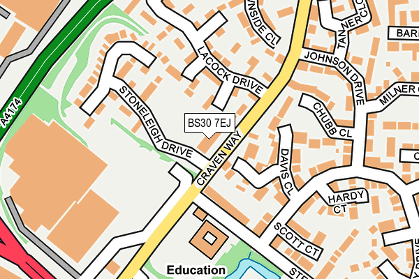 BS30 7EJ map - OS OpenMap – Local (Ordnance Survey)