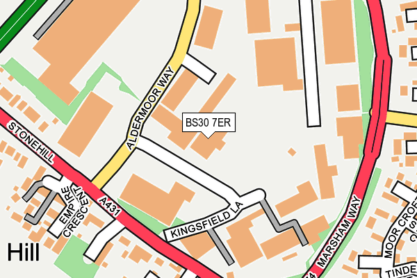 BS30 7ER map - OS OpenMap – Local (Ordnance Survey)