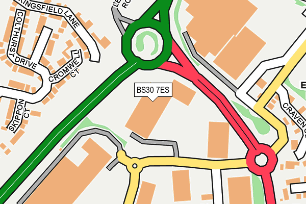 BS30 7ES map - OS OpenMap – Local (Ordnance Survey)