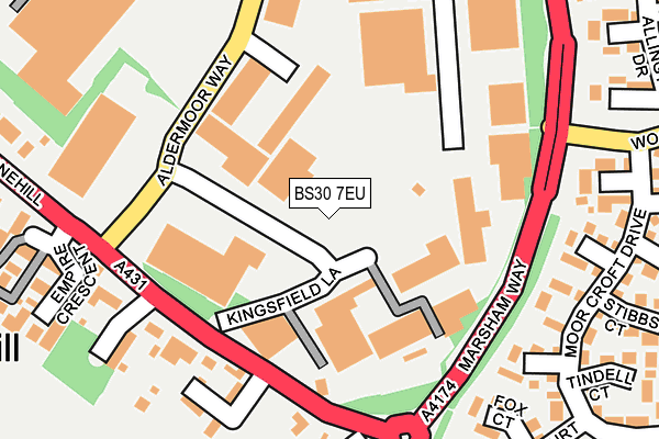 BS30 7EU map - OS OpenMap – Local (Ordnance Survey)