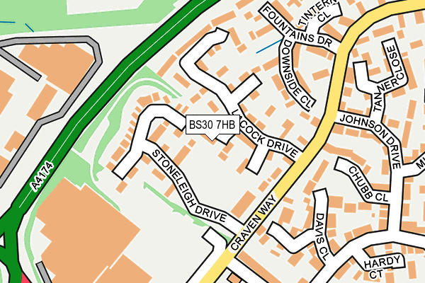 BS30 7HB map - OS OpenMap – Local (Ordnance Survey)