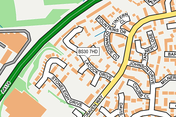 BS30 7HD map - OS OpenMap – Local (Ordnance Survey)