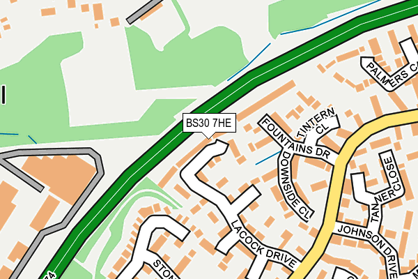 BS30 7HE map - OS OpenMap – Local (Ordnance Survey)