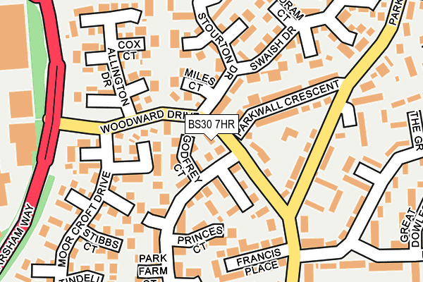 BS30 7HR map - OS OpenMap – Local (Ordnance Survey)