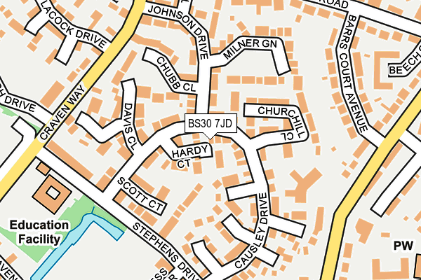 BS30 7JD map - OS OpenMap – Local (Ordnance Survey)