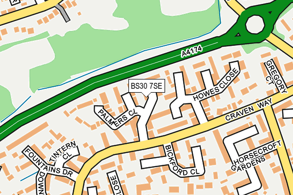 BS30 7SE map - OS OpenMap – Local (Ordnance Survey)