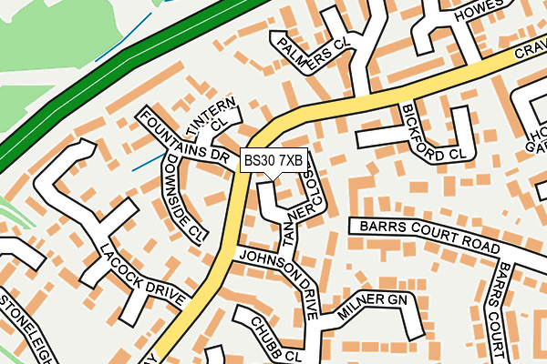 BS30 7XB map - OS OpenMap – Local (Ordnance Survey)