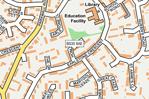 BS30 8AE map - OS OpenMap – Local (Ordnance Survey)