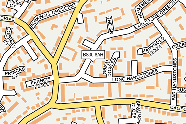 BS30 8AH map - OS OpenMap – Local (Ordnance Survey)