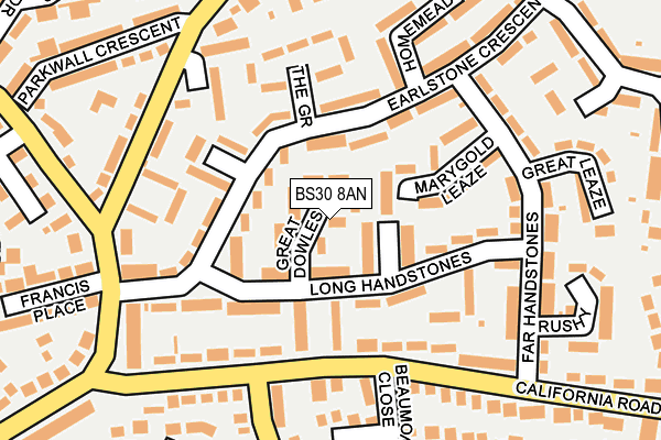 BS30 8AN map - OS OpenMap – Local (Ordnance Survey)