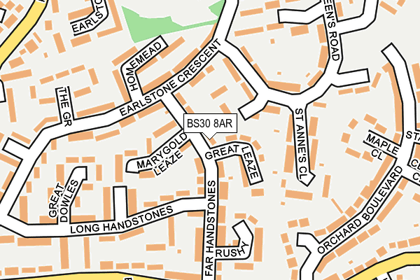 BS30 8AR map - OS OpenMap – Local (Ordnance Survey)