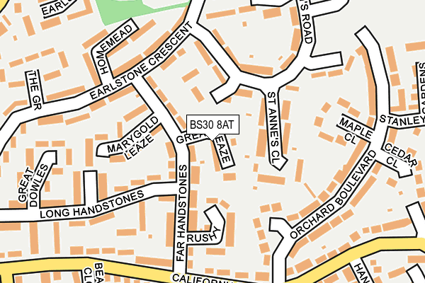 BS30 8AT map - OS OpenMap – Local (Ordnance Survey)