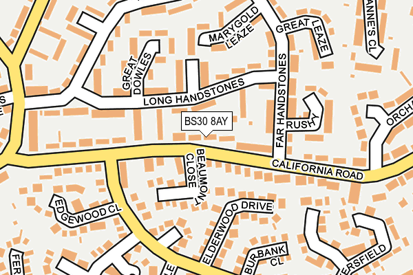 BS30 8AY map - OS OpenMap – Local (Ordnance Survey)