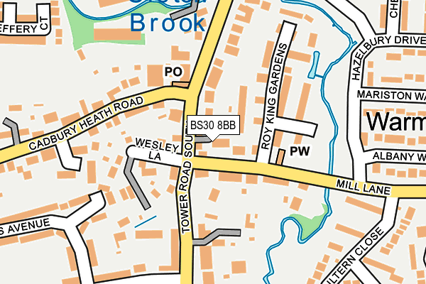 BS30 8BB map - OS OpenMap – Local (Ordnance Survey)