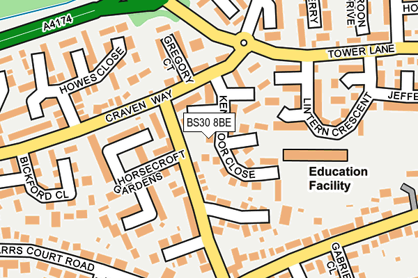 BS30 8BE map - OS OpenMap – Local (Ordnance Survey)