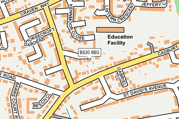 BS30 8BG map - OS OpenMap – Local (Ordnance Survey)