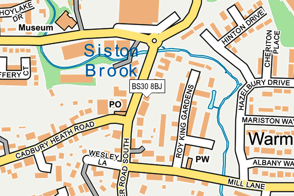 BS30 8BJ map - OS OpenMap – Local (Ordnance Survey)