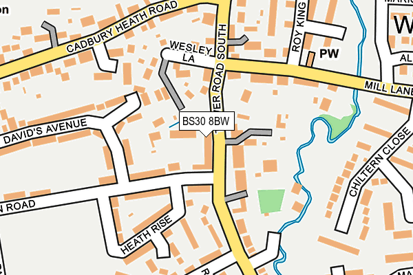 BS30 8BW map - OS OpenMap – Local (Ordnance Survey)
