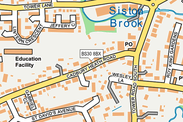 BS30 8BX map - OS OpenMap – Local (Ordnance Survey)
