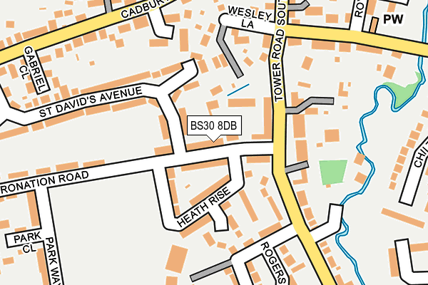 BS30 8DB map - OS OpenMap – Local (Ordnance Survey)