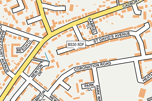 BS30 8DF map - OS OpenMap – Local (Ordnance Survey)