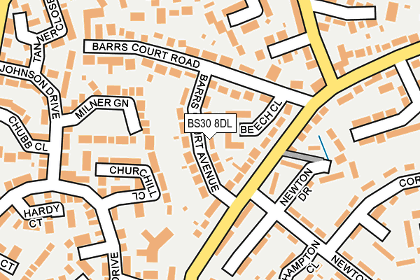 BS30 8DL map - OS OpenMap – Local (Ordnance Survey)