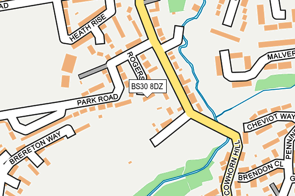 BS30 8DZ map - OS OpenMap – Local (Ordnance Survey)